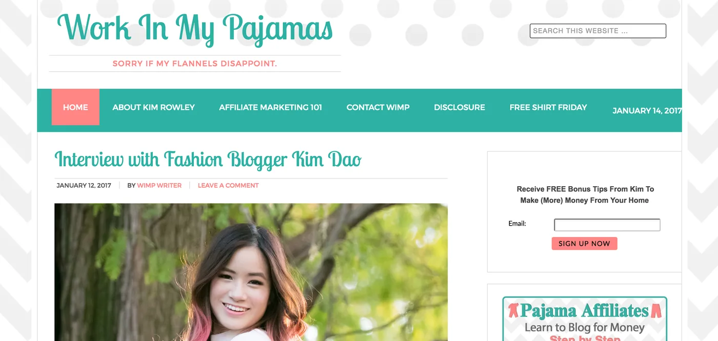 Work in my Pajamas Internet Marketing Blog