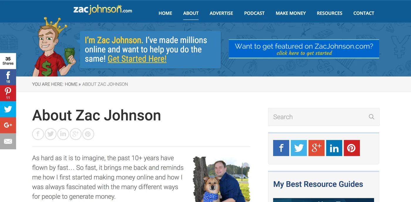 Zac Johnson Affiliate Marketing Blog